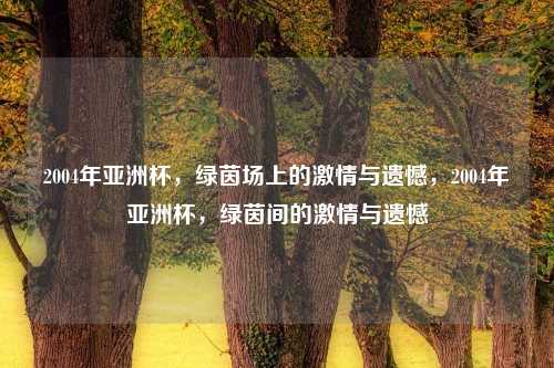 2004年亚洲杯，绿茵场上的激情与遗憾，2004年亚洲杯，绿茵间的激情与遗憾