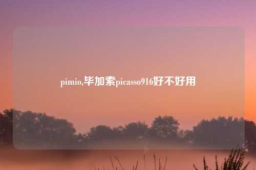 pimio,毕加索picasso916好不好用