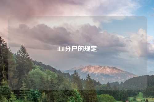 il,il分户的规定