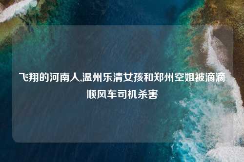 飞翔的河南人,温州乐清女孩和郑州空姐被滴滴顺风车司机杀害