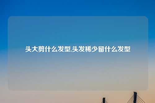 头大剪什么发型,头发稀少留什么发型