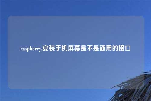 raspberry,安装手机屏幕是不是通用的接口