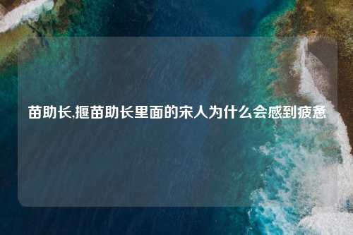 苗助长,揠苗助长里面的宋人为什么会感到疲惫