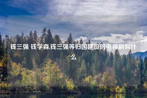 钱三强 钱学森,钱三强等归国建设的电视剧叫什么