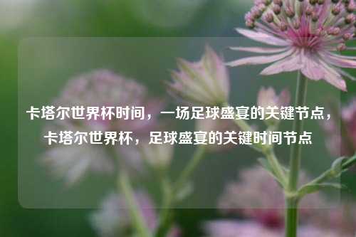 卡塔尔世界杯时间,一场足球盛宴的关键节点,卡塔尔世界杯,足球盛宴的关键时间节点 卡塔尔世界杯时间,一场足球盛宴的关键节点,卡塔尔世界杯,足球盛宴的关键时间节点