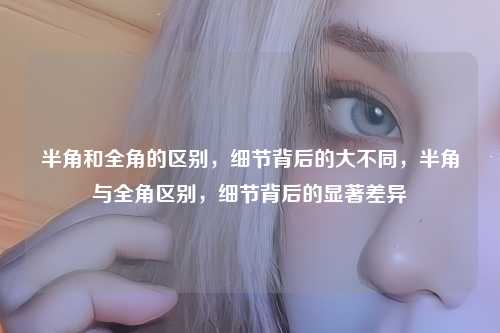 半角和全角的区别,细节背后的大不同,半角与全角区别,细节背后的显著差异 半角和全角的区别,细节背后的大不同,半角与全角区别,细节背后的显著差异