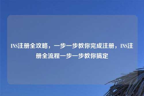 INS注册全攻略,一步一步教你完成注册,INS注册全流程一步一步教你搞定 INS注册全攻略,一步一步教你完成注册,INS注册全流程一步一步教你搞定