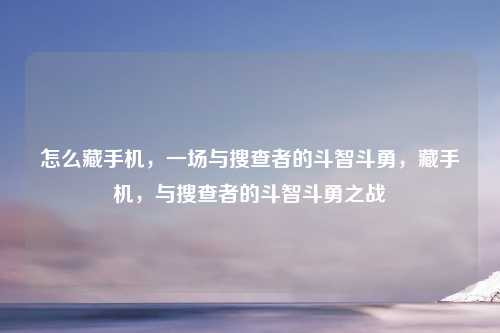 怎么藏手机,一场与搜查者的斗智斗勇,藏手机,与搜查者的斗智斗勇之战