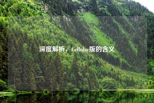 深度解析，Cellular版的含义