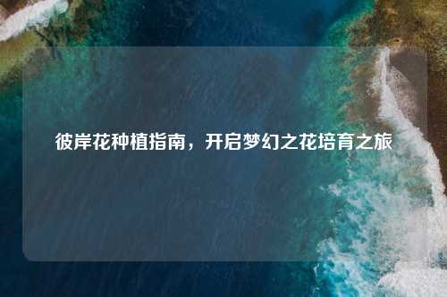 彼岸花种植指南,开启梦幻之花培育之旅
