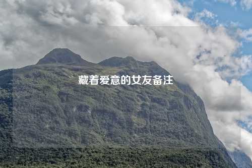 藏着爱意的女友备注